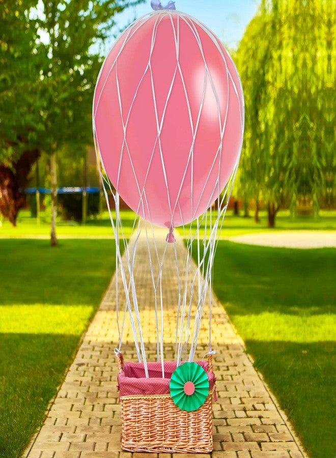 Deekin 8 Pcs Hot Air Balloons Net 36'' Hot Air Balloon Drop Net for Ceiling Release Photo Props Baby Shower Wedding Birthday Party - Image 3